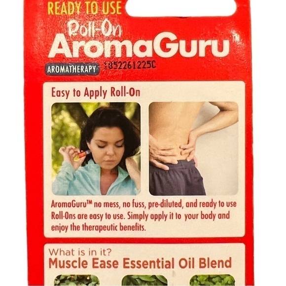 Aroma Guru Set of 2 Roll On Aromatherapy Essential Oils, Lavender & Muscle Ease - Picture 6 of 13